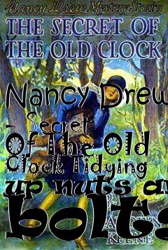 Box art for Nancy Drew - Secret Of The Old Clock