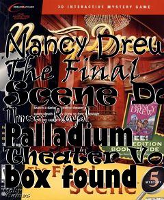 Box art for Nancy Drew The Final Scene