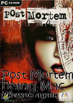 Box art for Post Mortem