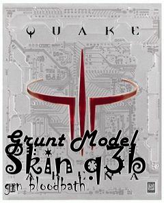 Box art for Grunt Model Skin q3b grn bloodbath