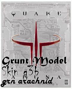 Box art for Grunt Model Skin q3b grn arachnid