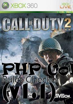 Box art for PHP CoD2 Rules Checker (v1.1)