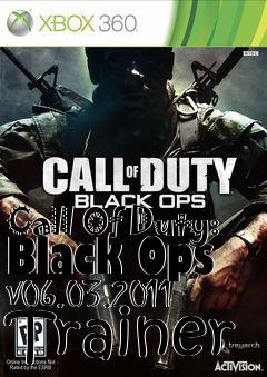 Box art for Call
Of Duty: Black Ops V06.03.2011 Trainer