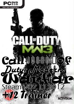 Box art for Call
						Of Duty: Modern Warfare 3 Steam V02.11.2012 +12 Trainer