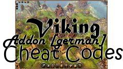 Box art for Die Siedler 2: Die Nchste
            Generation- Wikinger Addon / The Settlers 2: The Next Generation:
            Viking Addon [german] Cheat Codes