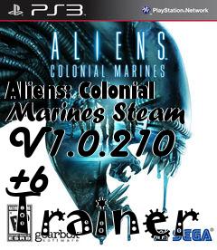 Box art for Aliens:
Colonial Marines Steam V1.0.210 +6  Trainer
