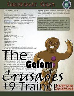 Box art for The
            Golem Crusades +9 Trainer