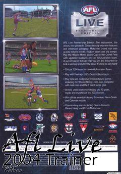 Box art for Afl
Live 2004 Trainer