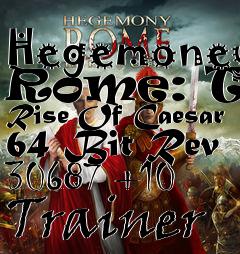 Box art for Hegemoney
Rome: The Rise Of Caesar 64 Bit Rev 30687 +10 Trainer