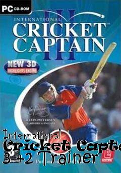 Box art for International
Cricket Captain 3 +2 Trainer