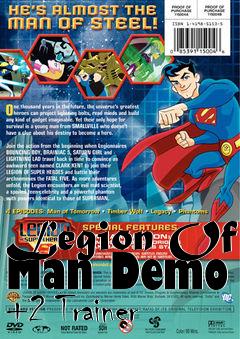 Box art for Legion
Of Man Demo +2 Trainer