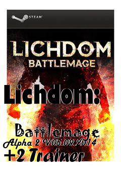 Box art for Lichdom:
            Battlemage Alpha 2 V05.09.2014 +2 Trainer