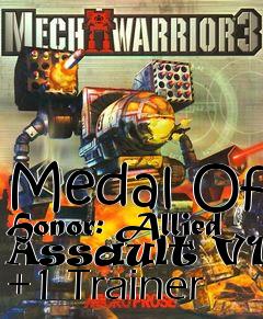 Box art for Medal
Of Honor: Allied Assault V1.1 +1 Trainer