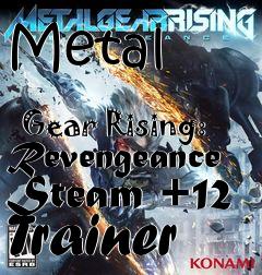 Box art for Metal
              Gear Rising: Revengeance Steam +12 Trainer