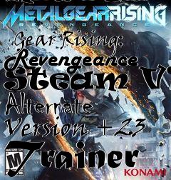 Box art for Metal
              Gear Rising: Revengeance Steam V1.1 Alternate Version +23 Trainer