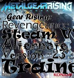 Box art for Metal
              Gear Rising: Revengeance Steam V1.2 Alternate Version +23 Trainer