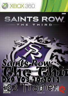 Box art for Saints
Row: The Third Dx9 V03.20.2012 +22 Trainer