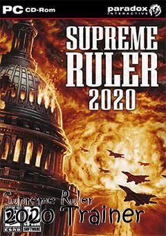 Box art for Supreme
Ruler 2020 Trainer