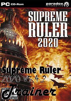 Box art for Supreme
Ruler 2020 V5.4.2 Trainer