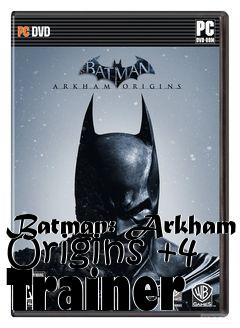 Box art for Batman:
Arkham Origins +4 Trainer