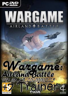 Box art for Wargame:
Airland Battle V13.05.29.2060001225 +7 Trainer