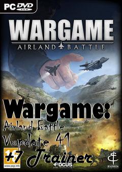 Box art for Wargame:
Airland Battle Vupdate 41 +7 Trainer