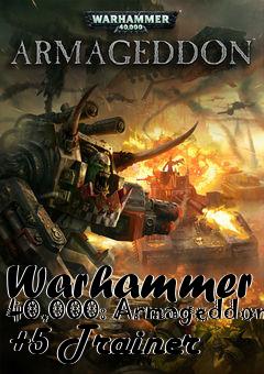 Box art for Warhammer
40,000: Armageddon +5 Trainer