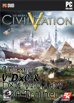 Box art for Civilization
V Dx0 & Dx11 V1.0.1.674 +20 Trainer