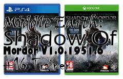 Box art for Middle
Earth: Shadow Of Mordor V1.0.1951.6 +16 Trainer