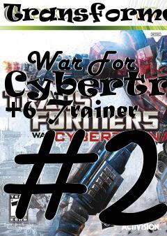 Box art for Transformers:
            War For Cybertron +6 Trainer #2