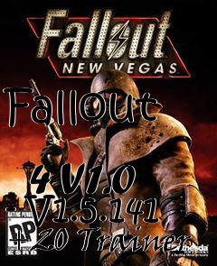 Box art for Fallout
            4 V1.0 - V1.5.141 +20 Trainer