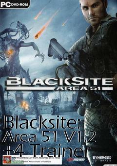 Box art for Blacksite:
Area 51 V1.2 +4 Trainer